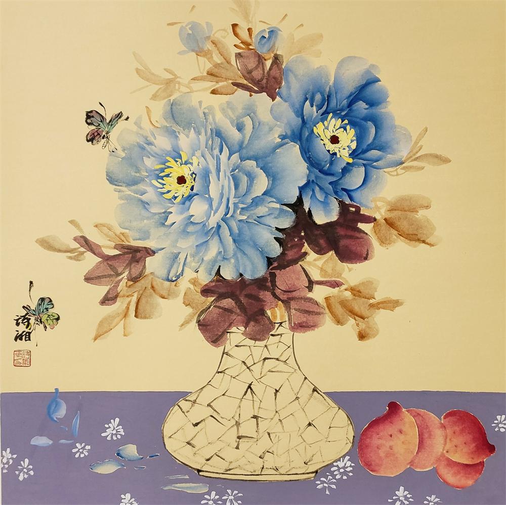 丹青绘吉意:画家诗湘作品的意象之美与文化传承-艺众网 丹青绘吉意:画家诗湘作品的意象之美与文化传承