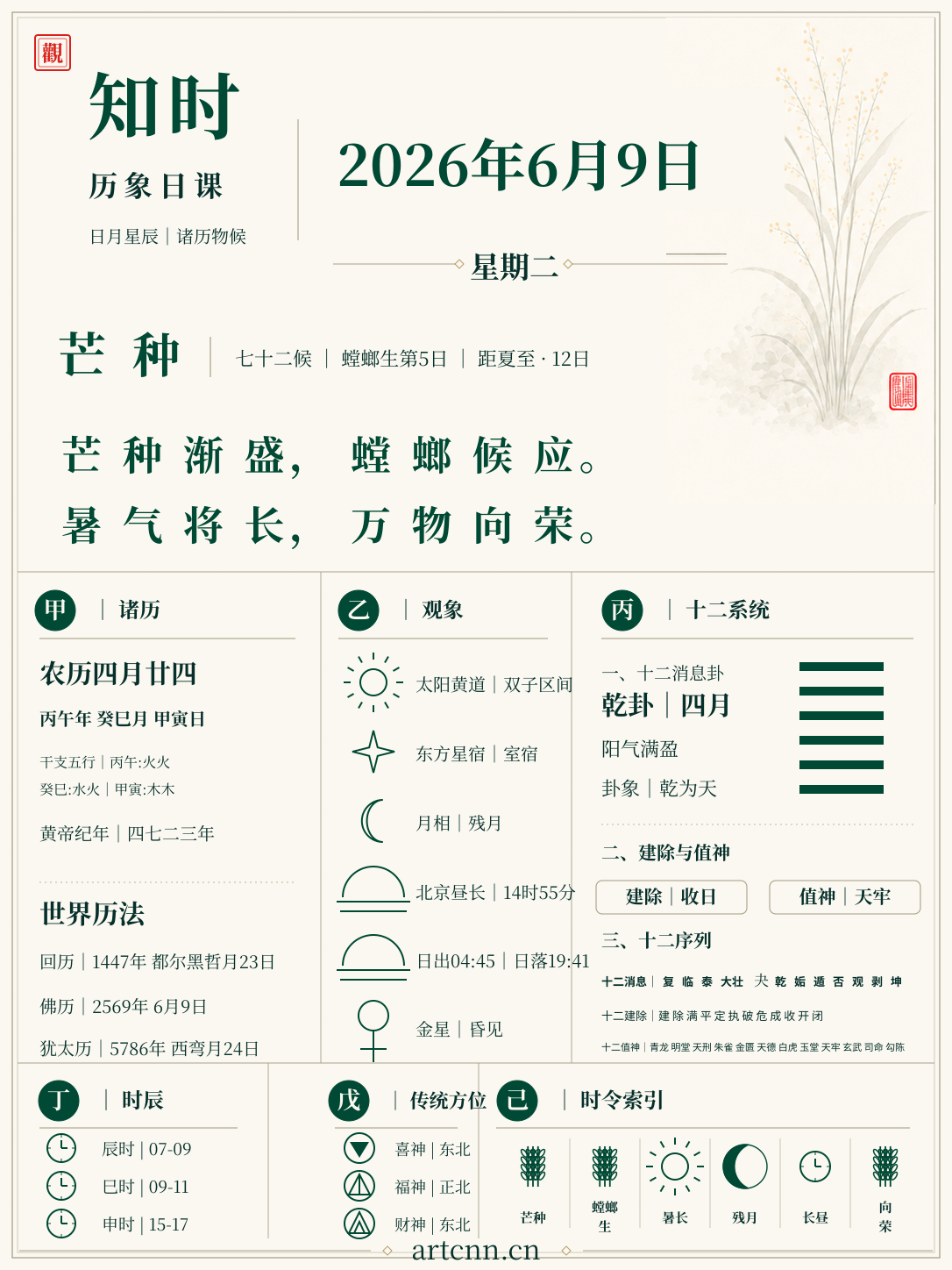 知时日课｜2026年6月